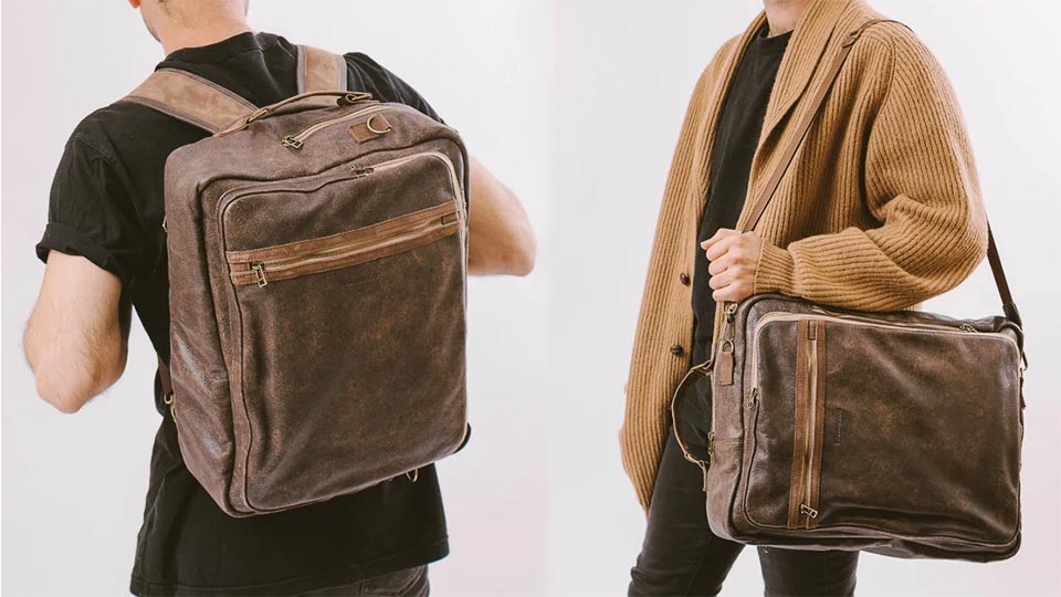 Convertible Backpack Messenger Bag