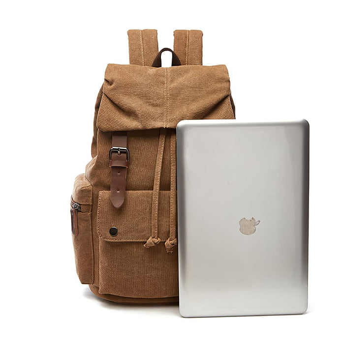 Vintage Large Canvas School Backpack