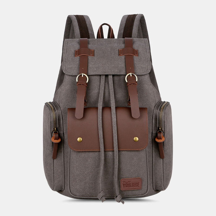 Vintage Large Travel Laptop Canvas Backpack