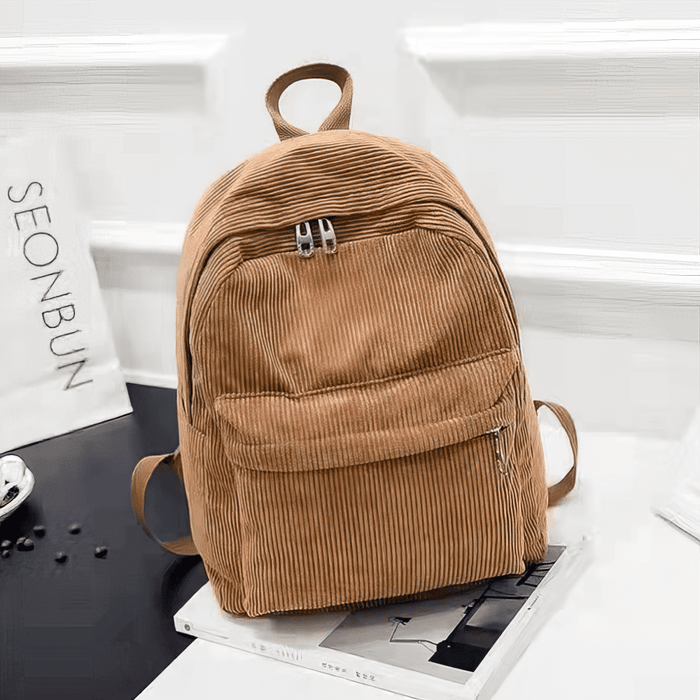 Vintage Corduroy Mini School Backpack