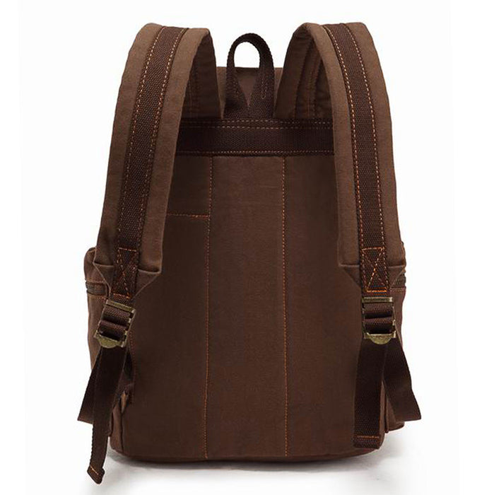 High Capacity Vintage Canvas Laptop Backpack