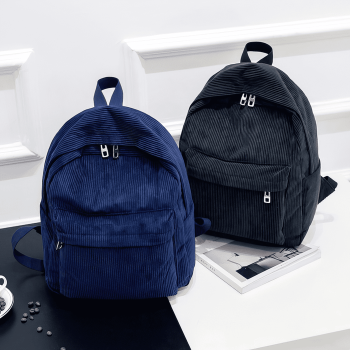 Vintage Corduroy Mini School Backpack