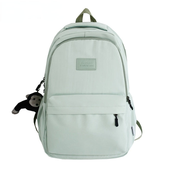 Korean Style Waterproof Nylon School Backpack