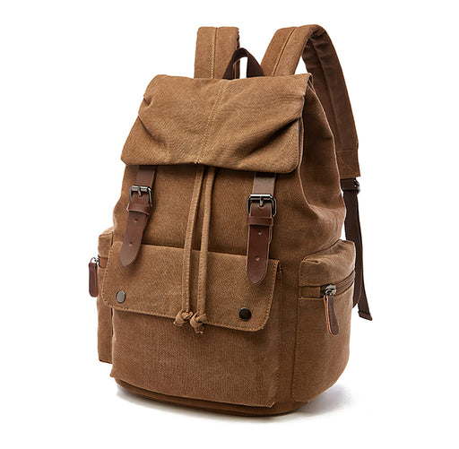 Vintage Large Canvas School Backpack