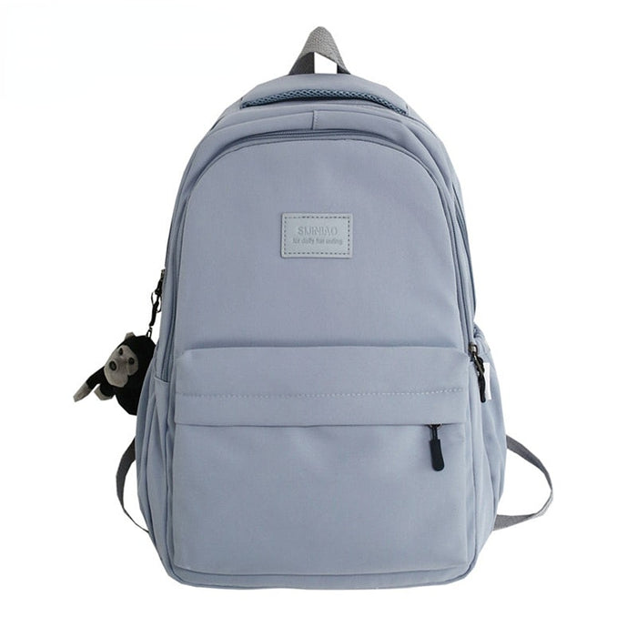 Korean Style Waterproof Nylon School Backpack