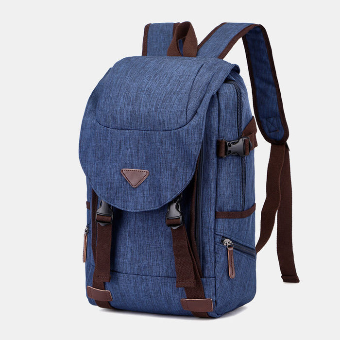 Large Waterproof Canvas Travel Laptop Backpack