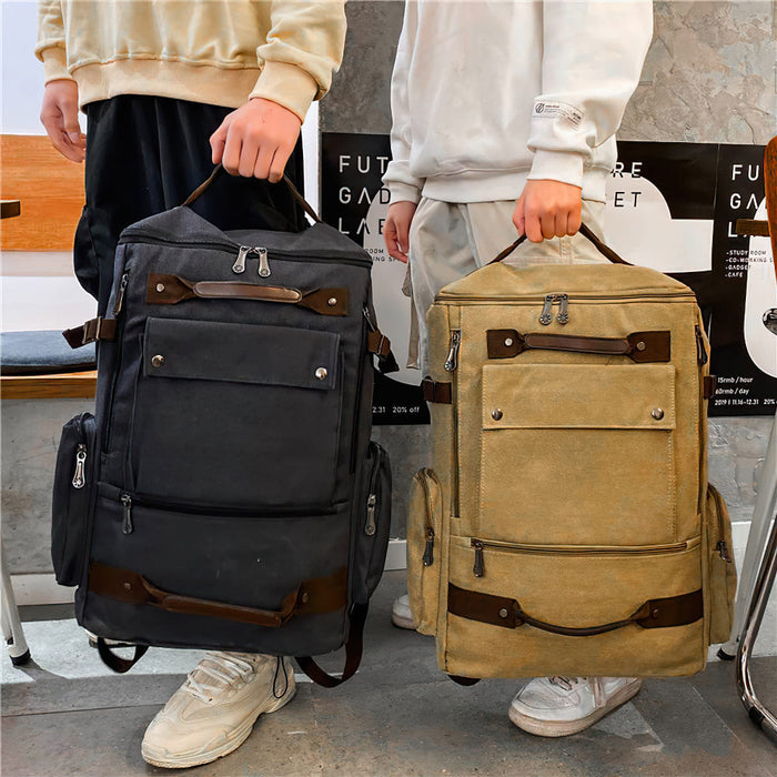 Large Vintage Canvas Laptop Backpack