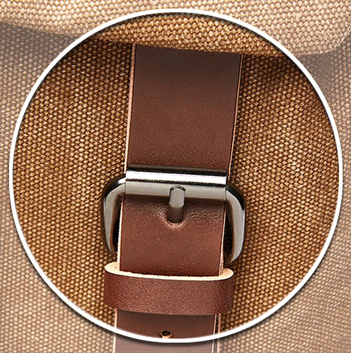 Vintage Large Canvas School Backpack