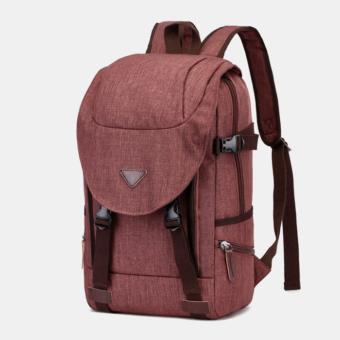 Large Waterproof Canvas Travel Laptop Backpack