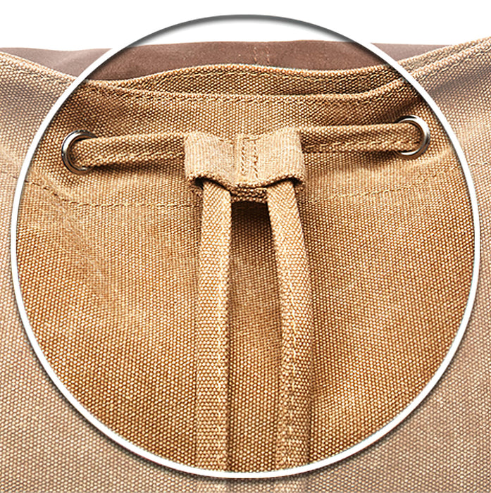 Vintage Large Canvas School Backpack