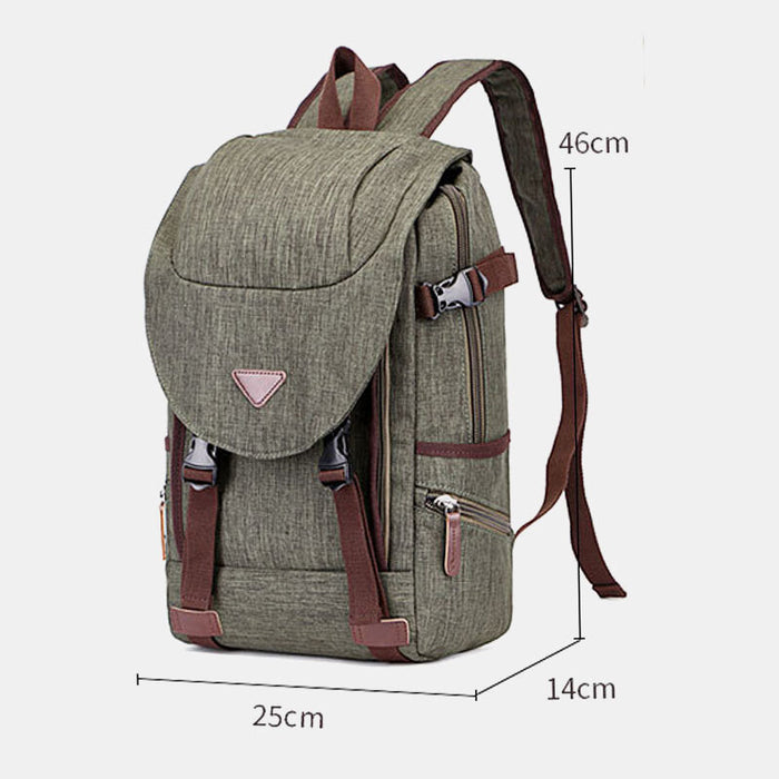 Large Waterproof Canvas Travel Laptop Backpack