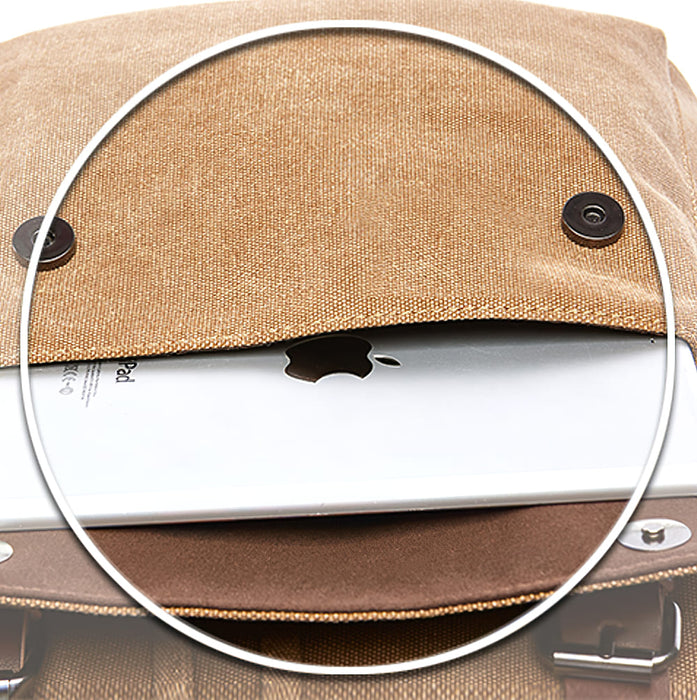 Vintage Large Canvas School Backpack