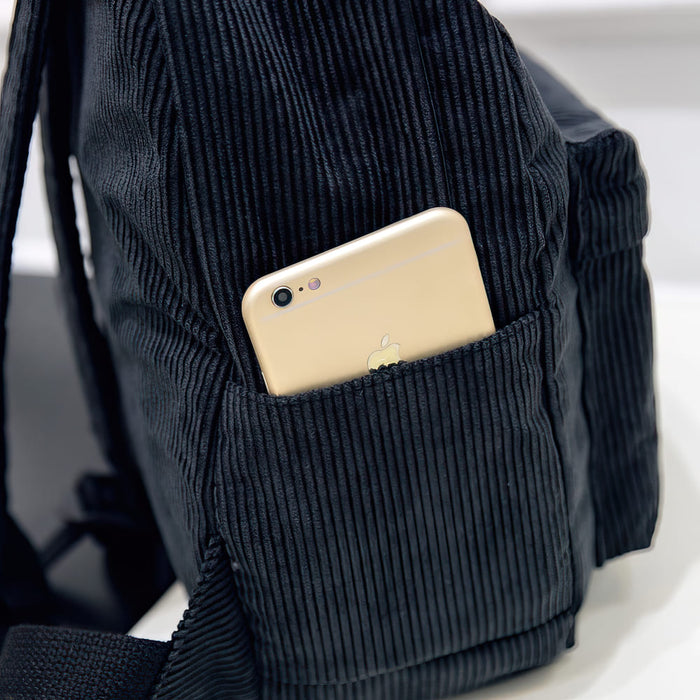 Vintage Corduroy Mini School Backpack