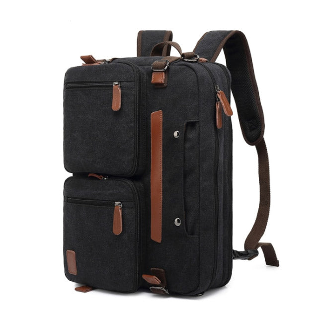 3 in 1 Convertible Laptop Backpack Messenger Bag