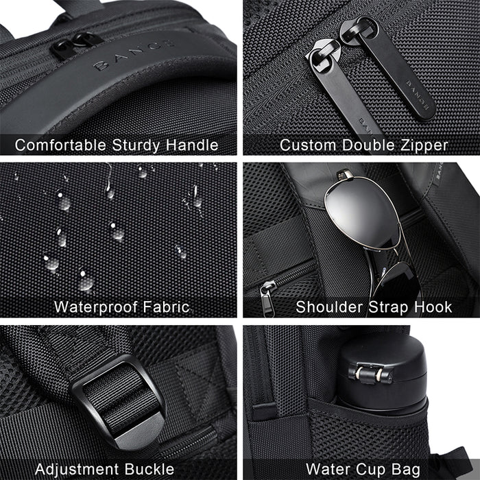 Waterproof Business Laptop Backpack Multifunctional Work Computer Bag