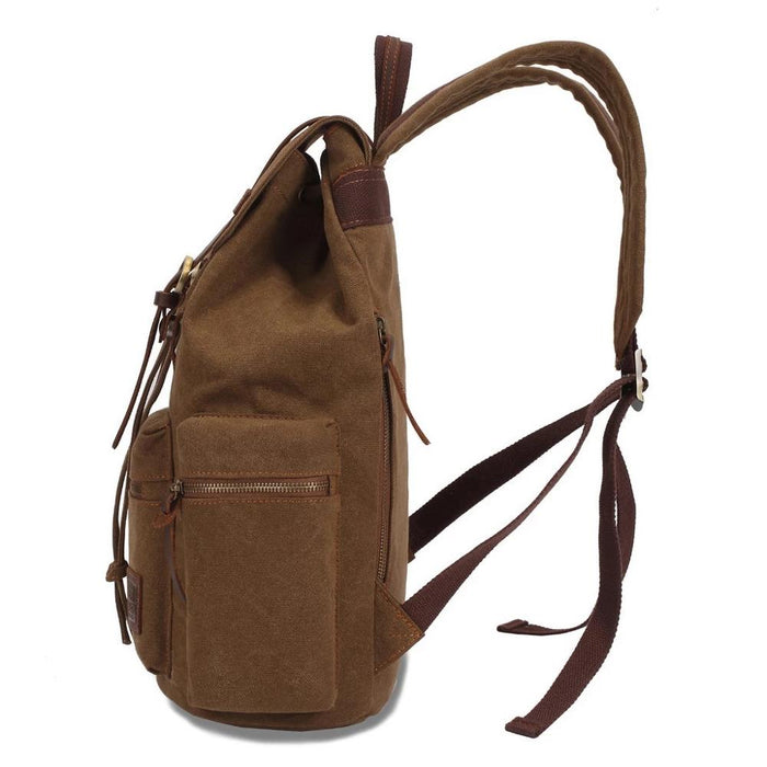 Vintage Canvas Travel Backpack for Men and Women