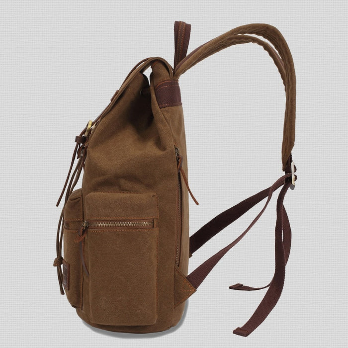 Vintage Canvas Travel Backpack for Men and Women