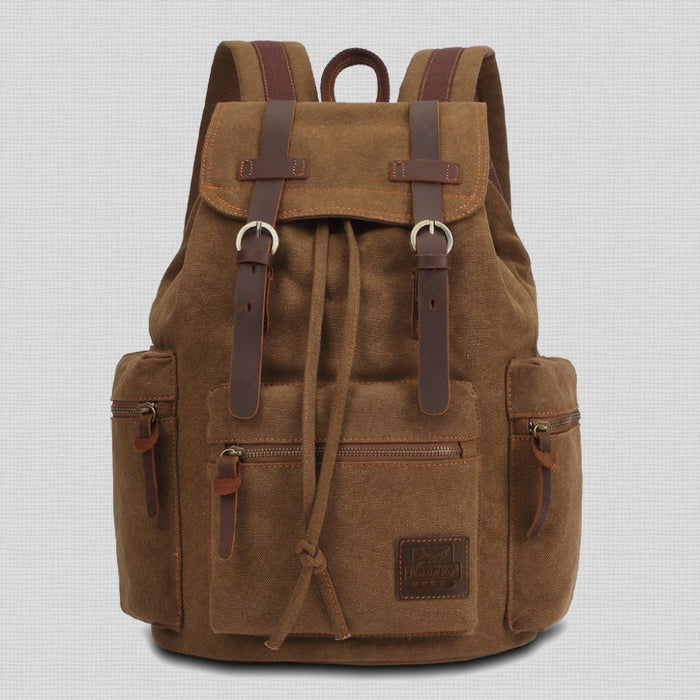 Vintage Canvas Travel Backpack for Men and Women