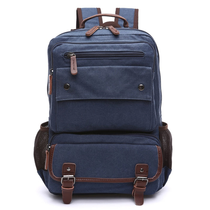 Vintage Style Canvas Travel Laptop Backpack
