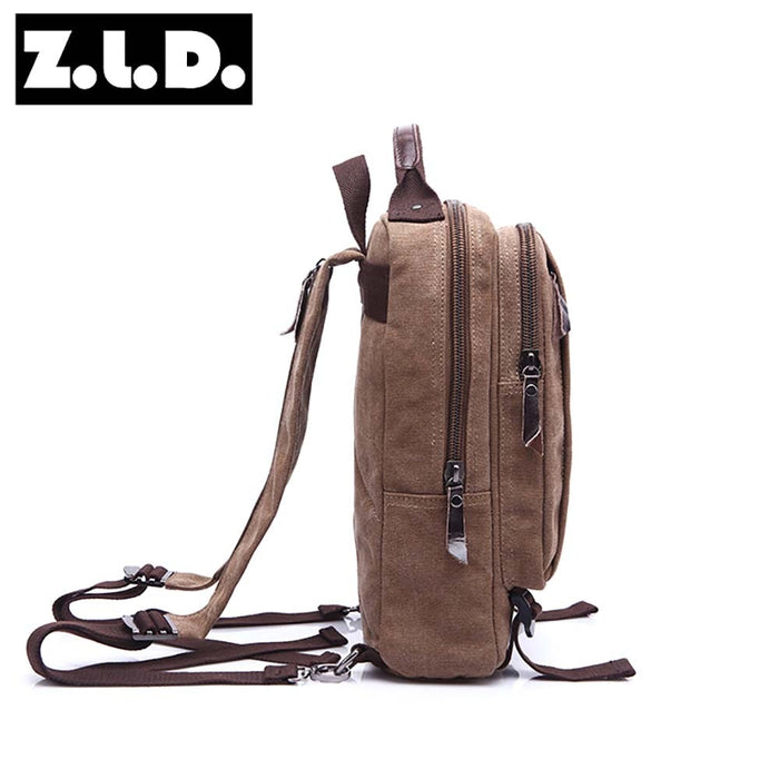 Small Vintage Canvas Sling Backpack