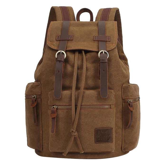 Vintage Canvas Travel Backpack for Men and Women