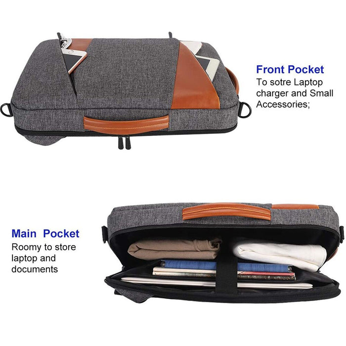 Slim Convertible Laptop Backpack Shoulder Bag
