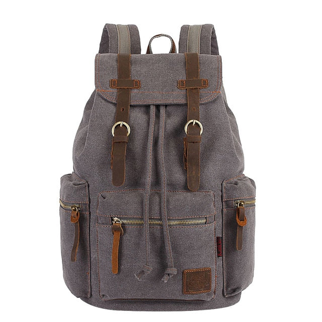 Vintage Canvas Travel Backpack for Men and Women