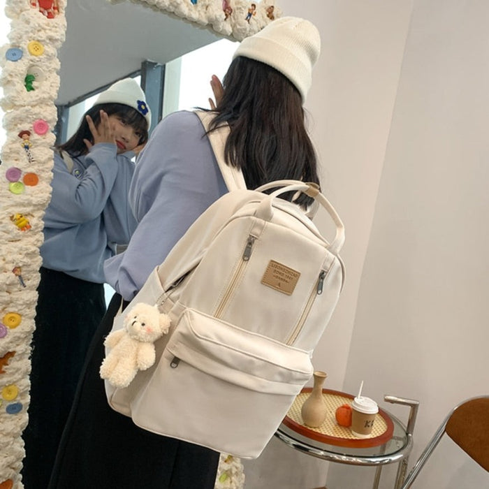 Korean Style School Backpack Tote Bag