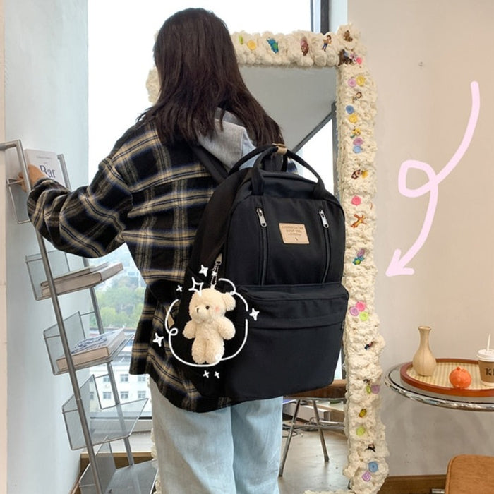 Korean Style School Backpack Tote Bag