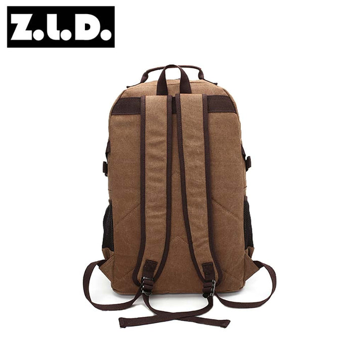 Vintage Style Canvas Laptop Backpack For Travel & Hiking