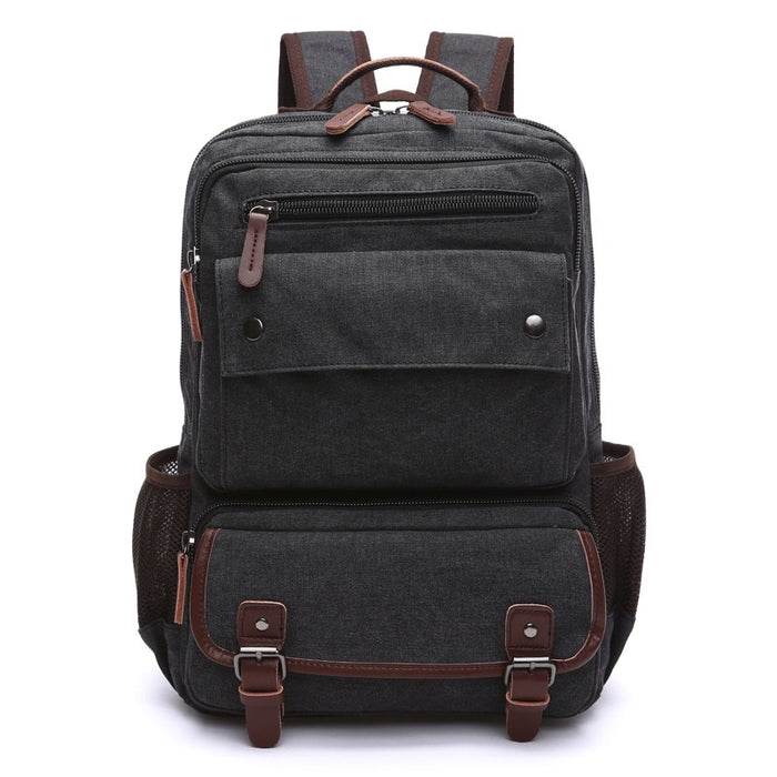 Vintage Style Canvas Travel Laptop Backpack