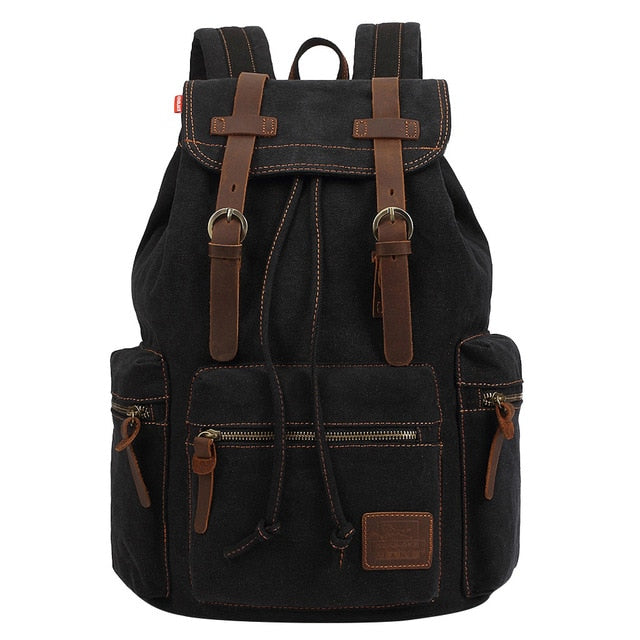 Vintage Canvas Travel Backpack for Men and Women