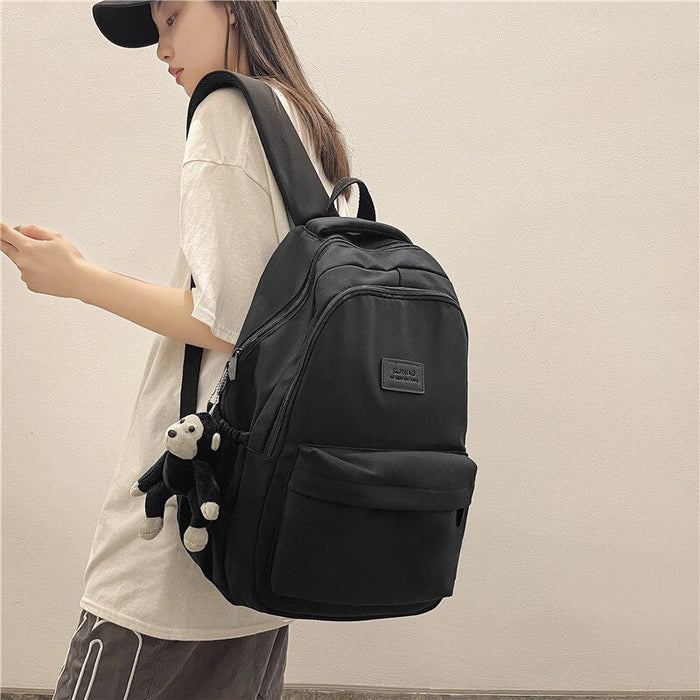 Korean Style Waterproof Nylon School Backpack