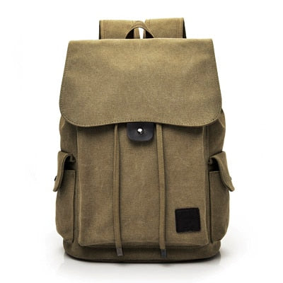 Vintage Canvas Travel Laptop Backpack