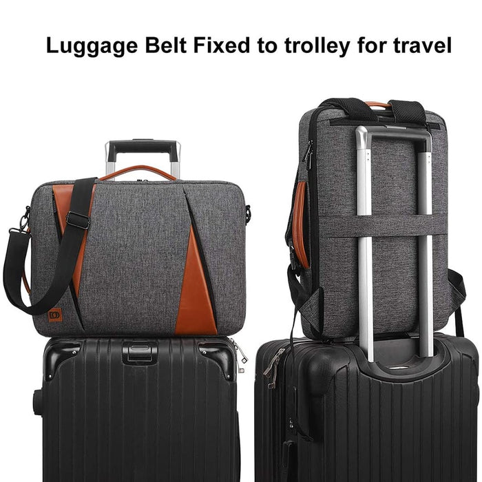 Slim Convertible Laptop Backpack Shoulder Bag