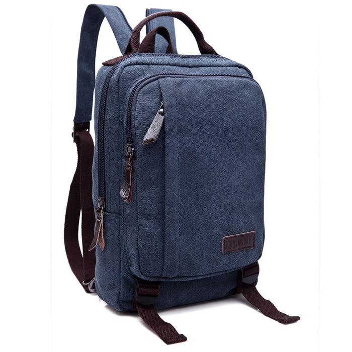 Small Vintage Canvas Sling Backpack
