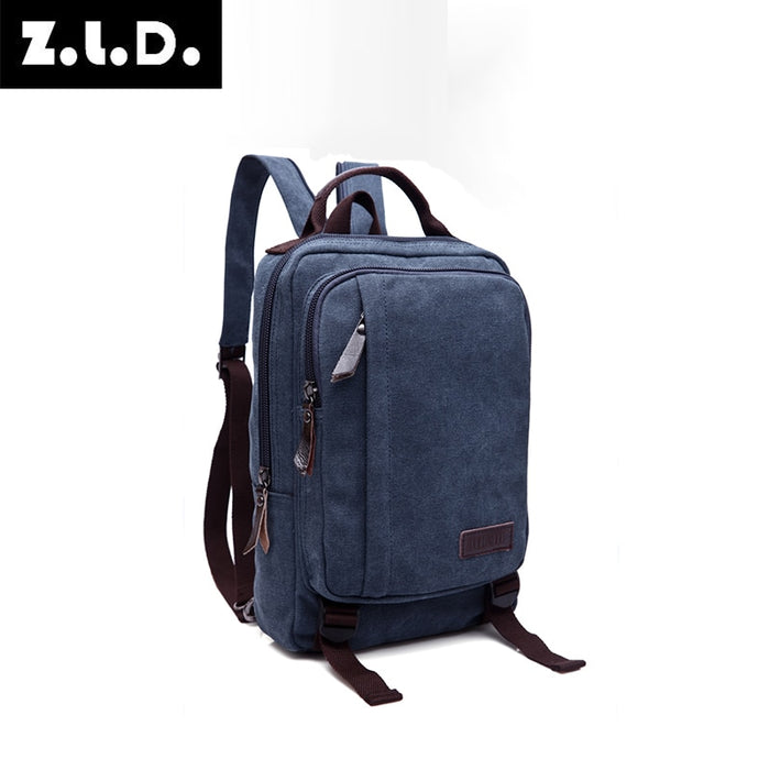Small Vintage Canvas Sling Backpack