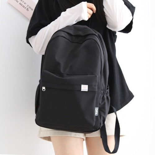 Waterproof Large Simple School Backpack