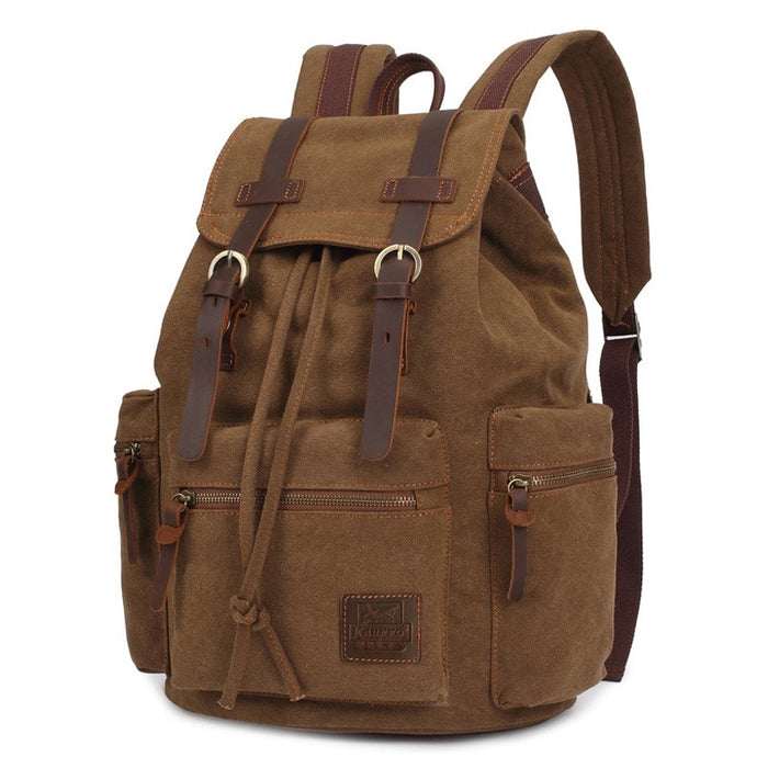 Vintage Canvas Travel Backpack for Men and Women