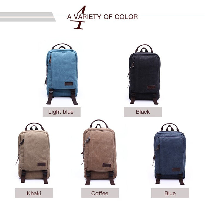 Small Vintage Canvas Sling Backpack