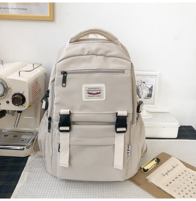 Waterproof Nylon Student School Backpack