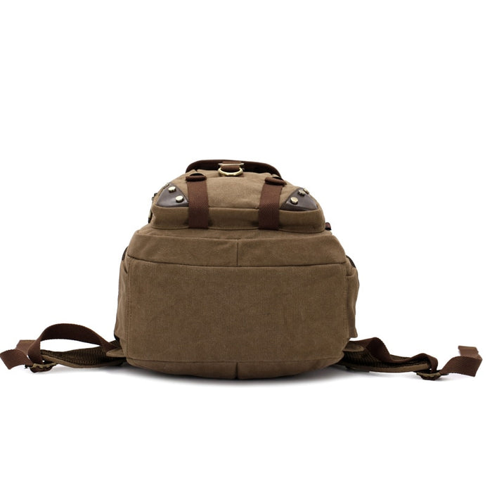 Men's Vintage Canvas Laptop Backpack Large Travel Bag