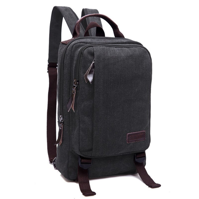 Small Vintage Canvas Sling Backpack