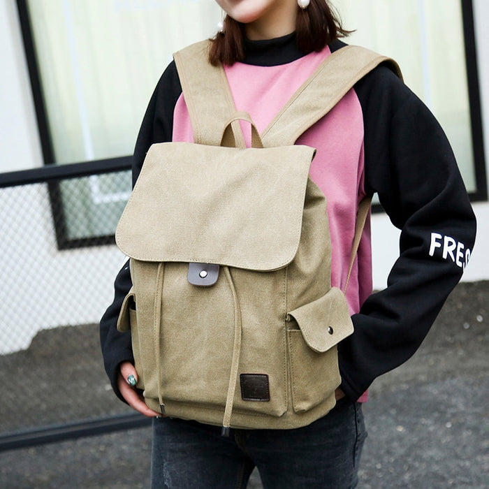 Vintage Canvas Travel Laptop Backpack