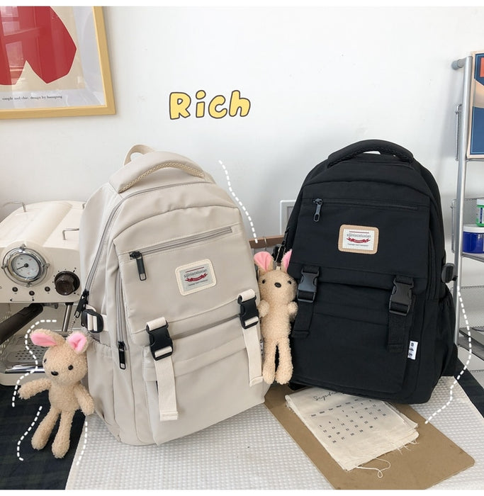 Waterproof Nylon Student School Backpack