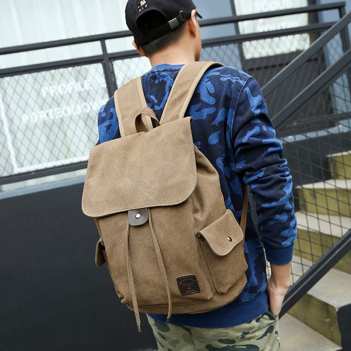 Vintage Canvas Travel Laptop Backpack