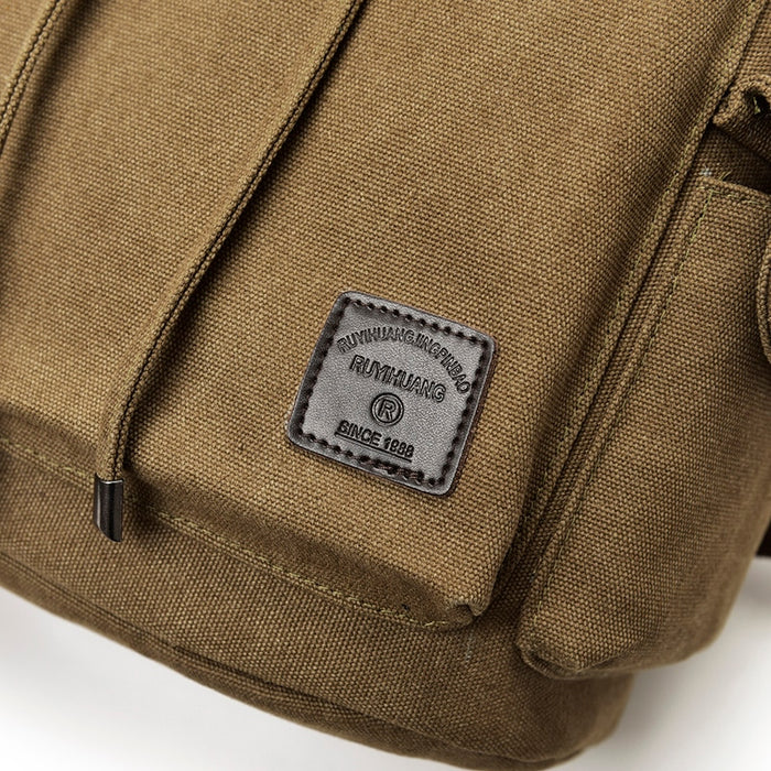 Vintage Canvas Travel Laptop Backpack