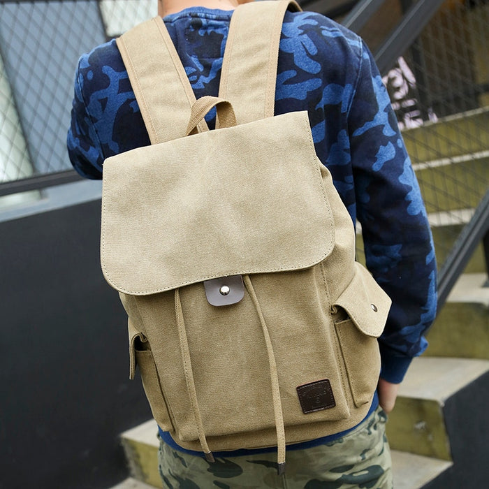 Vintage Canvas Travel Laptop Backpack