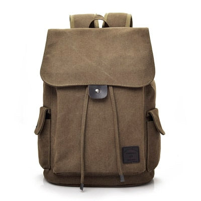 Vintage Canvas Travel Laptop Backpack