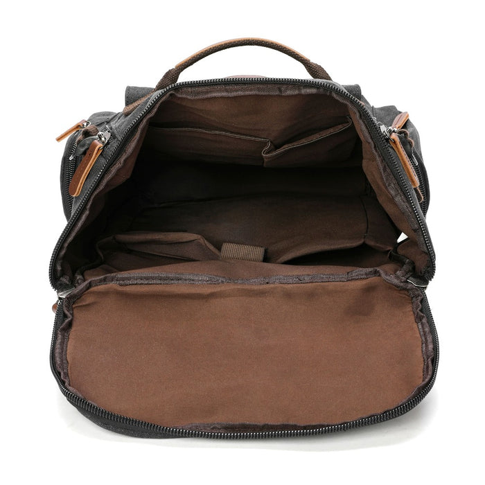 Large Vintage Canvas Laptop Backpack